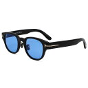 トムフォード TOM FORD サングラス アジアンフィット FT1041-D/S 01V 48 メンズ レディース ユニセックス ブラック+ブルー
