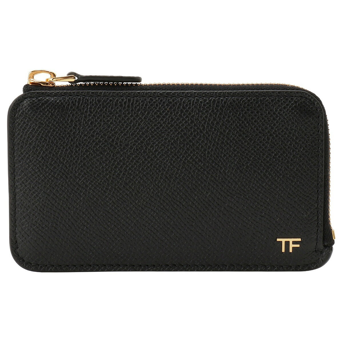 トムフォード TOM FORD フラグメントケース カードケース コインケース 小銭入れ YM238 LCL081G 1N001 bwtd00039m SMALL GRAIN CALF MEDIUM ZIP WALLET WITH CARD SLOT BLACK ブラック