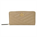 トリーバーチ Tory Burch 財布 長財布 ラウンドファスナー長財布 小銭入れ付き 90348 251 レディース Desert Dune ベージュ系