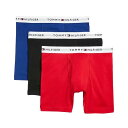トミーヒルフィガー TOMMY HILFIGER ボクサーパンツ 3枚セット お買い得 パック 下着 09TE001 649 メンズ レッド+ブラック+ブルー 綿 コットン