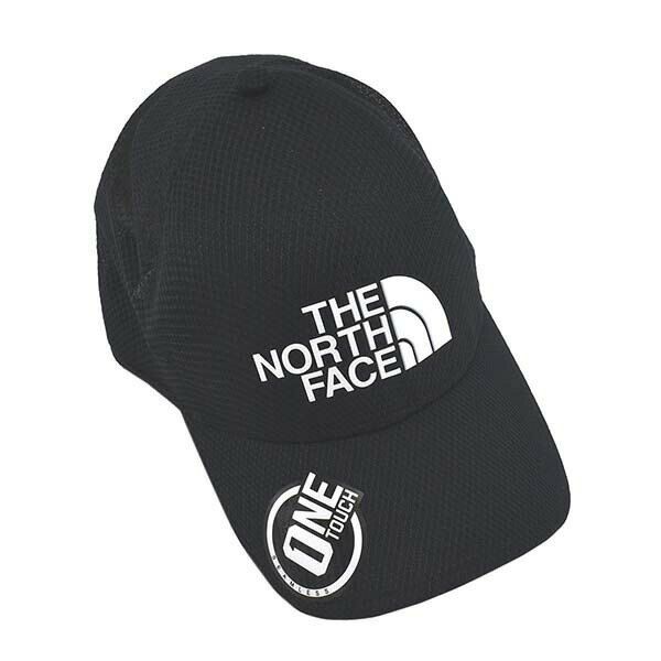 ノースフェイス THE NORTH FACE メッシュ キャップ 帽子 0A3KBS KY4 TNF ONE TOUCH LITE CAP ワンタッチ ライトキャップ シームレス BLACK/TNF WHITE ブラック