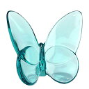 バカラ Baccarat PAPILLON FIGURE パピヨン フィギュア ラッキーバタフライ 置物 ターコイズ 2105932