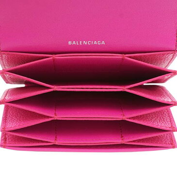 バレンシアガ BALENCIAGA カードケース 名刺入れ 594225 1IZ43 5660 CASH ACCORDEON WALLET キャッシュアコーディオンウォレット ACID FUCHSIA ピンク