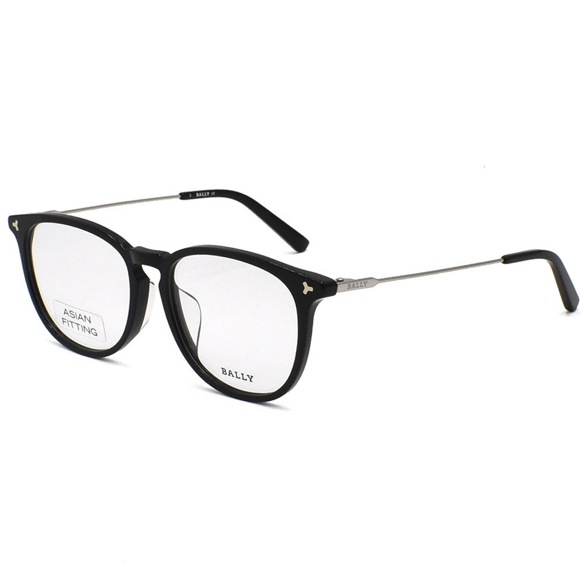 バリー BALLY メガネ フレーム BY5048D-001-53 眼鏡 フレームのみ レディース ブラック＋シルバー