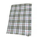 バーバリー BURBERRY スカーフ 8015993 ICON STRIPE&VINTAGE CHECK WOOL SILK SCARF ヴィンテージ チェック ウール シルク ストール 大判スカーフ PALE BLUE ライトブルー系＋チェック柄