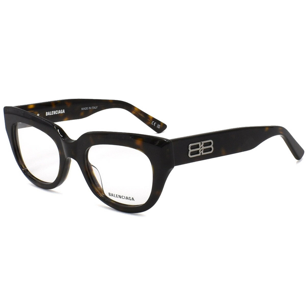 バレンシアガ BALENCIAGA メガネ フレーム スマート BB0239O 002 眼鏡 フレームのみ レディース ハバナ+シルバー
