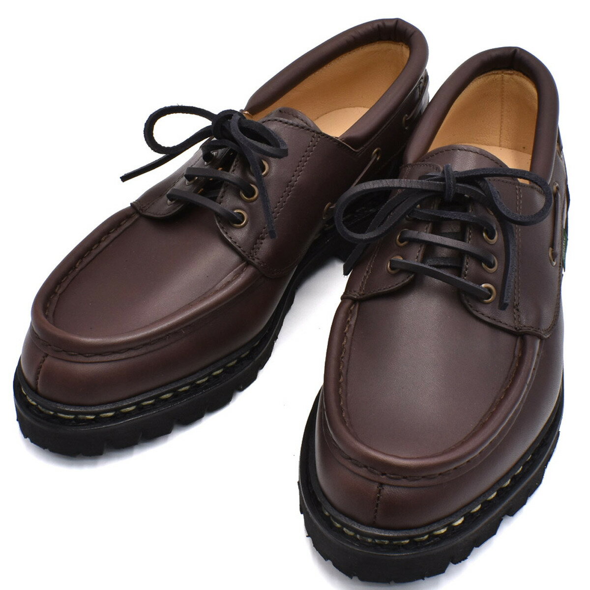 パラブーツ PARABOOT シューズ 靴 デッキシューズ ビジネス 2008-16 CHIMEY シメイ レザー 革靴 メンズ 海外正規品 LIS EBONY ブラウン系