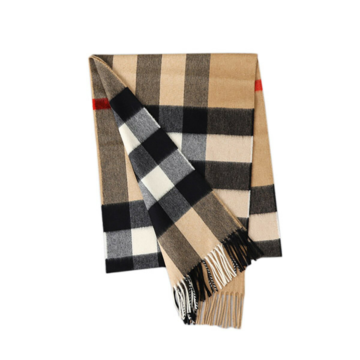 バーバリー マフラー（レディース） バーバリー BURBERRY マフラー スヌード SCARVES CAMEL 8015552 レディース マルチカラー カシミア カシミヤ