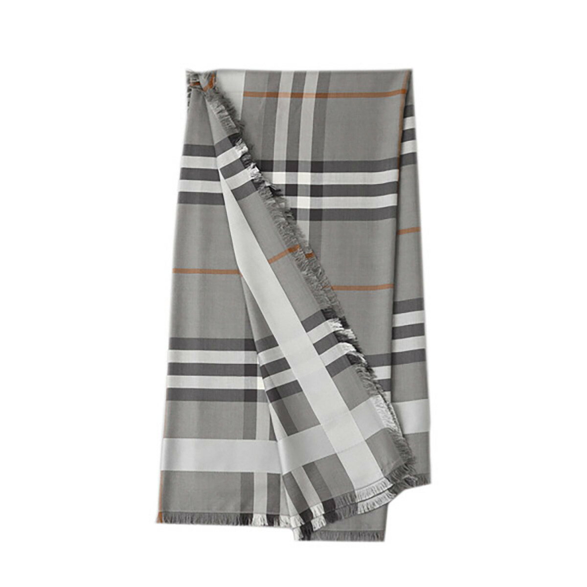 バーバリー BURBERRY マフラー ストール SCARVES GREY 8053608 レディース グレー+マルチカラー シルク 大判