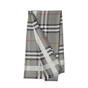 バーバリー マフラー（レディース） バーバリー BURBERRY マフラー ストール SCARVES GREY 8053608 レディース グレー+マルチカラー シルク 大判