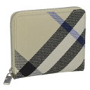 バーバリー BURBERRY 財布 二つ折り財布 折りたたみ財布 小銭入れ付き 8087322 A3888 ラウンドファスナー メンズ レディース ライケン チ...