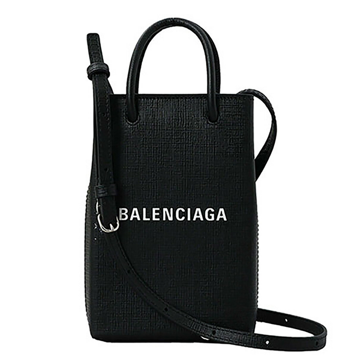 フェンディ スマホショルダー レディース バレンシアガ BALENCIAGA バッグ ショルダーバッグ 肩掛けバッグ 斜め掛けバッグ ミニショルダー スマホショルダー 757773 0AI2N 1000 SHOPPING PHONE HOLD レディース メンズ ブラック