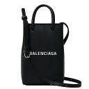 バレンシアガ スマホショルダー メンズ バレンシアガ BALENCIAGA バッグ ショルダーバッグ 肩掛けバッグ 斜め掛けバッグ ミニショルダー スマホショルダー 757773 0AI2N 1000 SHOPPING PHONE HOLD レディース メンズ ブラック