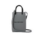 バーバリー スマホが入る財布 レディース バレンシアガ BALENCIAGA バッグ ショルダーバッグ 肩掛けバッグ 斜め掛けバッグ ミニショルダー スマホショルダー 757773 0AI2N 1160 SHOPPING PHONE HOLD レディース メンズ グレー系