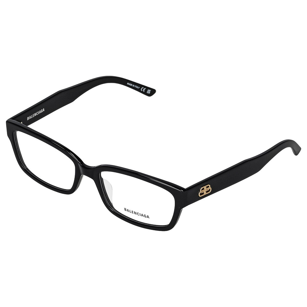 バレンシアガ BALENCIAGA メガネ フレーム 眼鏡 フレームのみ アイウェア スクエア型 BB0065O 001 レディース ブラック