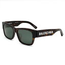 バレンシアガ BALENCIAGA サングラス アジアンフィット BB0262SA-002 アイウェア スクエア型 メンズ レディース ユニセックス ハバナ+グ...