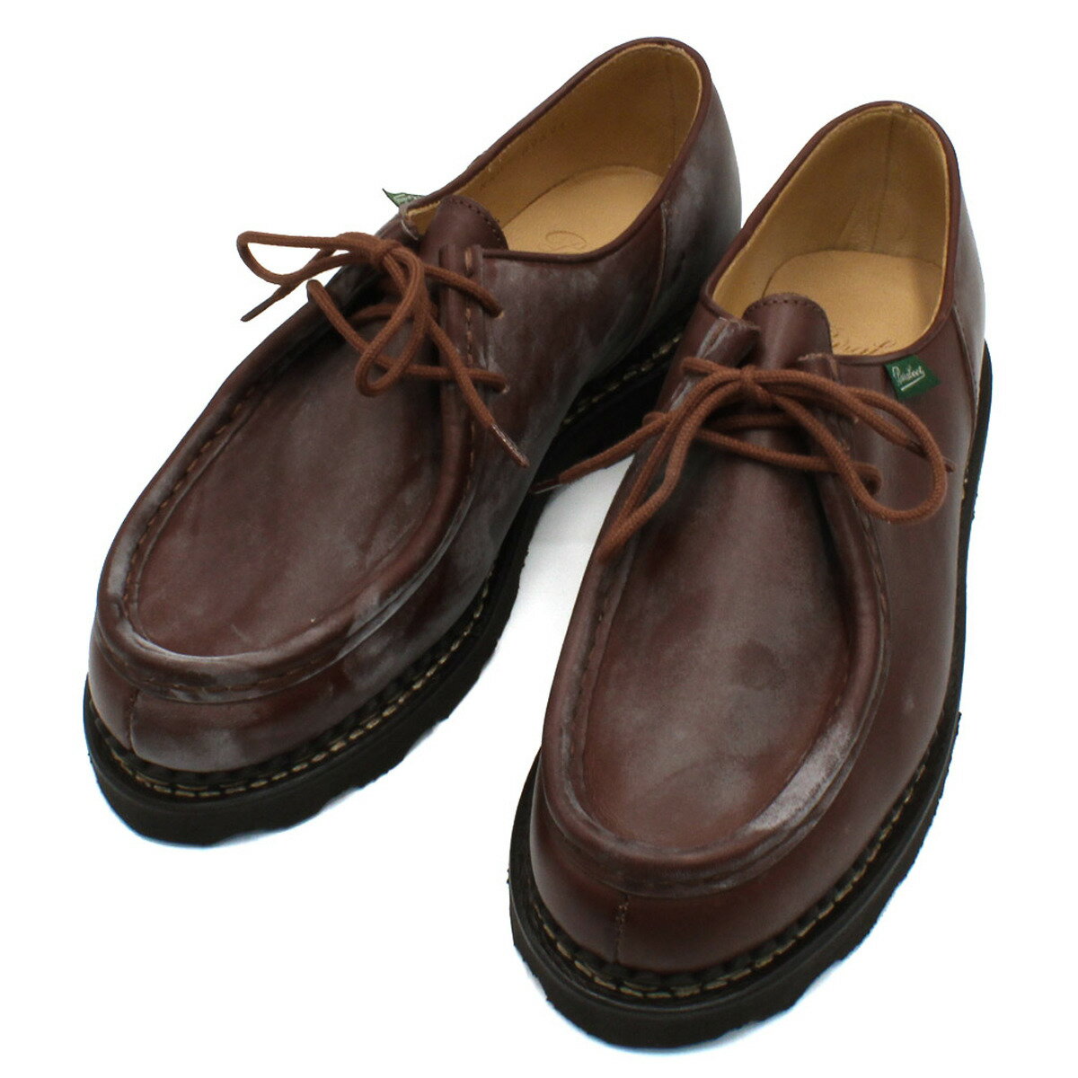 パラブーツ PARABOOT 靴 シューズ ミカエル 革靴 紳士靴 7156-03 MICHAEL ビジネス カジュアル メンズ ブラウン レザー