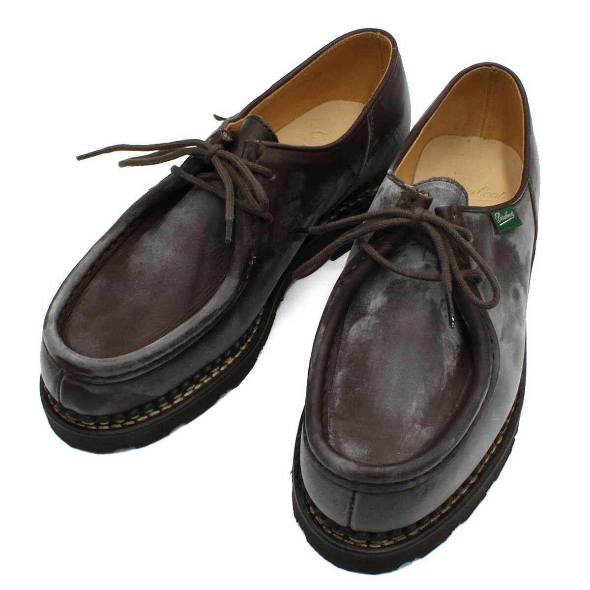 パラブーツ PARABOOT 靴 シューズ ミカエル 革靴 紳士靴 7156-12 MICHAEL ビジネス カジュアル メンズ ダークブラウン レザー