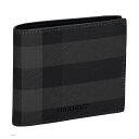 バーバリー BURBERRY 財布 二つ折り財布 折りたたみ財布 小銭入れ付き 8100529 A1208 メンズ ブラック(4)