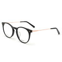 バリー BALLY フレーム メガネ 眼鏡 フレームのみ アジアンフィット BY5026D/V-001-52 アイウェア EYEWEAR ラウンド型 オプティカルフレーム レディース ブラック+ローズゴールド