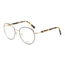 バリー BALLY フレーム メガネ 眼鏡 フレームのみ ノーズパッド BY5046H/V-005-53 アイウェア EYEWEAR ラウンド型 オプティカルフレーム レディース ブラック+ゴールド+ハバナ