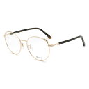 バリー BALLY フレーム メガネ 眼鏡 フレームのみ ノーズパッド BY5046H/V-028-53 アイウェア EYEWEAR ラウンド型 オプティカルフレーム レディース ローズゴールド+ハバナ