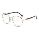 バリー BALLY フレーム メガネ 眼鏡 フレームのみ ノーズパッド BY5046H/V-071-53 アイウェア EYEWEAR ラウンド型 オプティカルフレーム レディース バーガンディ+シルバー+ハバナ