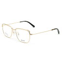 バリー BALLY フレーム メガネ 眼鏡 フレームのみ ノーズパッド BY5047-H/V 028 54 アイウェア EYEWEAR スクエア型 オプティカルフレーム メンズ レディース ユニセックス ゴールド