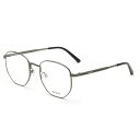 バリー BALLY フレーム メガネ 眼鏡 フレームのみ ノーズパッド BY5052-D/V 008 53 アイウェア EYEWEAR ラウンド型 多角形 オプティカルフレーム メンズ レディース ユニセックス ガンメタル