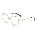バリー BALLY フレーム メガネ 眼鏡 フレームのみ ノーズパッド BY5054-D/V 005 52 アイウェア EYEWEAR ラウンド型 多角形 オプティカルフレーム メンズ レディース ユニセックス ブラック+ローズゴールド