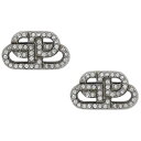 バレンシアガ BALENCIAGA インターロック BBロゴ ラインストーン スタッド ピアス アクセサリー BB XS STUD EARRINGS 624203 TZ05S 7155 apbc00010l レディース シルバー+クリア