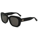 バレンシアガ BALENCIAGA サングラス アジアンフィット アイウェア UVカット バタフライ BB0295SK-001 レディース ブラック+グレー