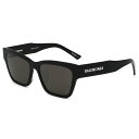 バレンシアガ BALENCIAGA サングラス アジアンフィット アジアンフィット アイウェア UVカット スクエア BB0307SA-001 メンズ レディー...