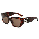 バレンシアガ BALENCIAGA サングラス アジアンフィット アイウェア UVカット ウェリントン BB0361SK-002 メンズ レディース ユニセック...