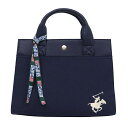 ビバリーヒルズ ポロ クラブ BEVERLY HILLS POLO CLUB バッグ トートバッグ ハンドバッグ キャンバストートバッグ ワンポイント BH2003N 152464 ネイビー+ホワイト