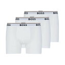 ヒューゴ・ボス HUGO BOSS (ヒューゴボス)ボクサーパンツ ストレッチコットン 3枚セット 前閉じ 下着 アンダーウェア 50475282 100 メン...
