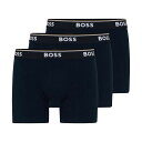 ヒューゴ・ボス HUGO BOSS (ヒューゴボス)ボクサーパンツ ストレッチコットン 3枚セット 前閉じ 下着 アンダーウェア 50475282 480 メン...