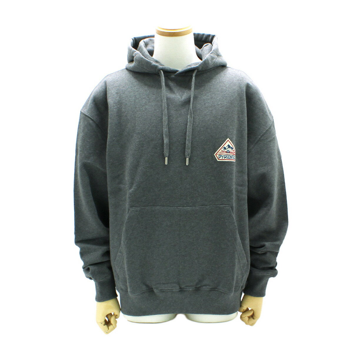 ピレネックス PYRENEX パーカー フディー スウェット HUS018 ARDESIA MARL GREY P0081 JOURNEY BRUSHED メン...