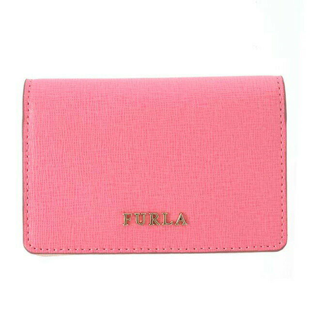 FURLA フルラ カードケース PO92 BABYLON BUSINESS CARD CASE バビロン ビジネス カード ケース 825635 ピンク 本革 新品 未使用 クリ..