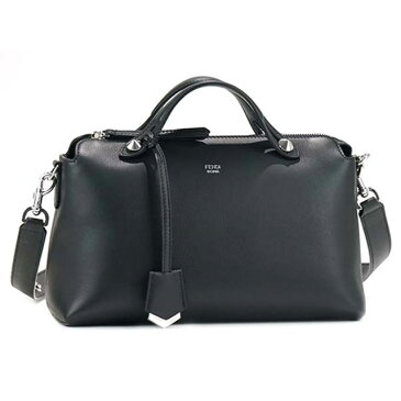 フェンディ FENDI バイザウェイ スモールボストン 2WAY ハンドバッグ ボストンバッグ 斜めがけショルダーバッグ ブラック 黒 シルバー バッグ 新品 未使用 ミニボストン レディース メンズ 本革 革 おしゃれ セレブ ビジネス ブランド レザー ゴルフ ブランドミニボストン