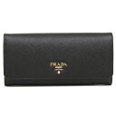 プラダ PRADA 長財布 1MH132 QWA F0002 財布 サフィアーノ SAFFIANO レザー ブラック NERO+ゴールド