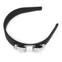 Salvatore Ferragamo サルバトーレフェラガモ 342758 524893 ヘアアクセサリー ヘアバンド カチューシャ BLACK ブラック ビ...