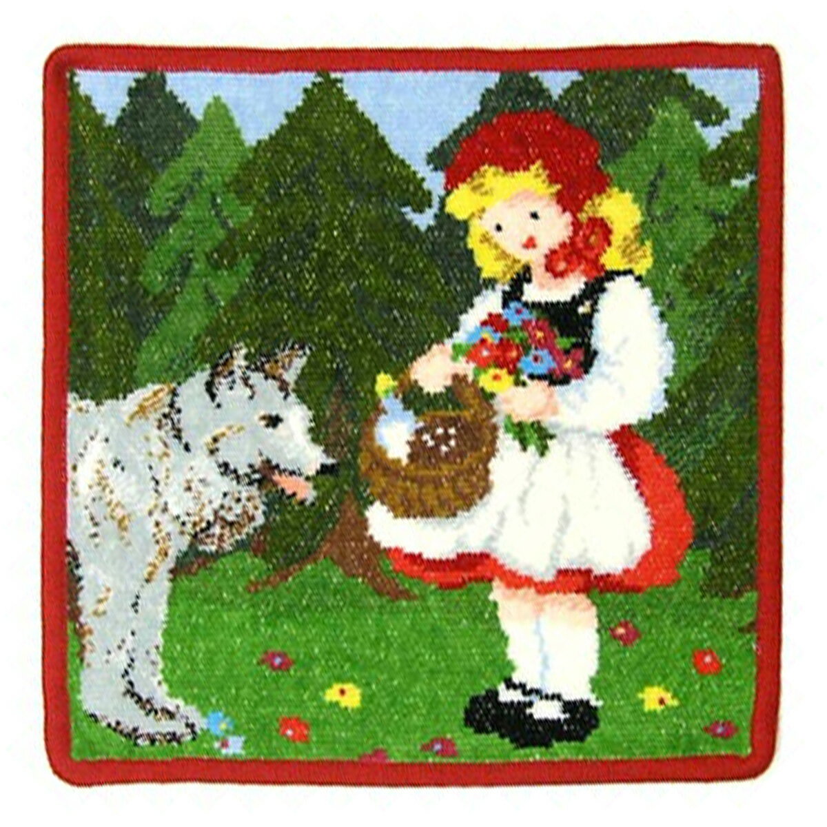 フェイラー  フェイラー FEILER フェアリーテイル FAIRY TALES 25×25cm ハンカチ ハンカチタオル ハンドタオル ハンカチーフ ペロー童話 グリム童話 赤ずきんちゃん リトル レッド ライディング フッド LITTLE RED RIDING HOOD タオルハンカチ プレゼント ブランド レディース メンズ