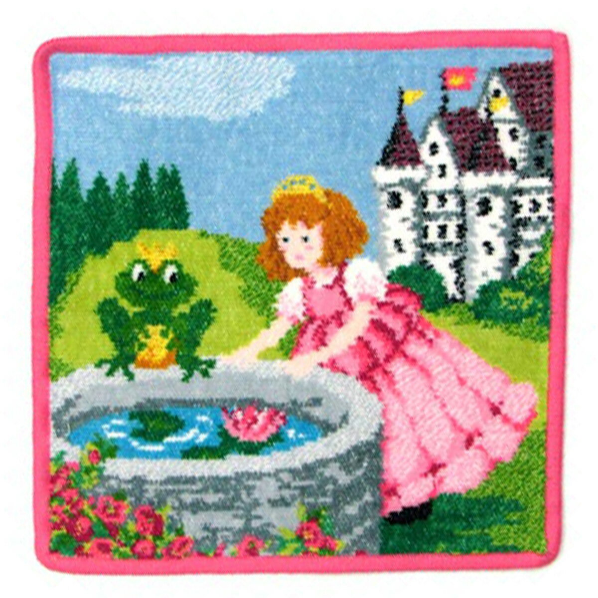 フェイラー FEILER フェアリーテイル FAIRY TALES 25×25cm ハンカチ ハンカチタオル ハンドタオル ハンカチーフ グリム童話 かえるの王さま、あるいは鉄のハインリヒ フロッグ キング FROG KING タオルハンカチ プレゼント ブランド レディース メンズ キッズ 女性 男性