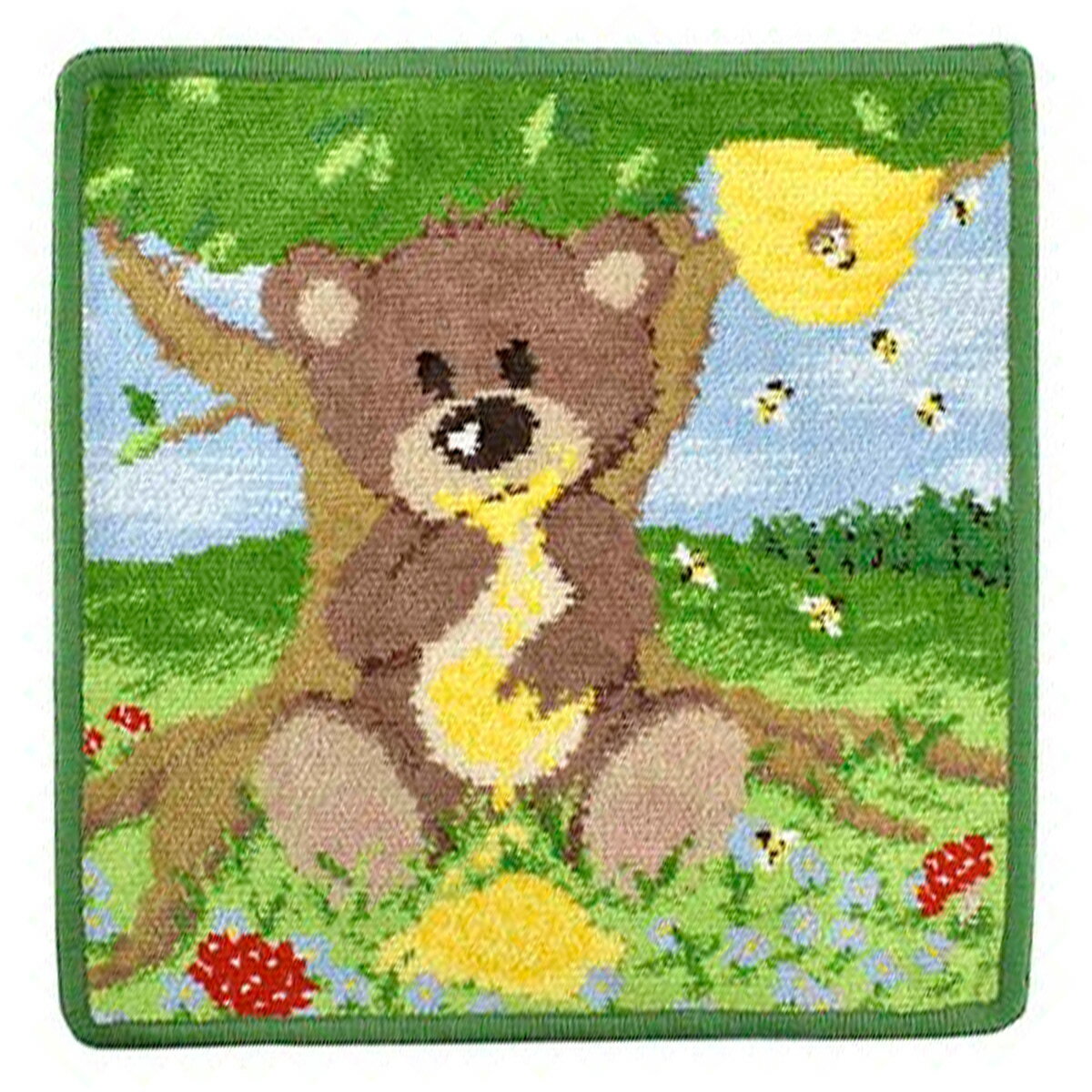 フェイラー FEILER ハニーベア HONEY BEAR 25×25cm ハンカチ ハンカチタオル ハンドタオル ハンカチーフ 緑 グリーン キウイ kiwi タオルハンカチ プレゼント ブランド レディース メンズ キッズ 女性 男性 まとめ買い本物 おしゃれ カジュアル プチギフト 30代 40代 50代