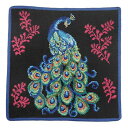 フェイラー FEILER ピーコック PEACOCK 30×30cm ハンカチ ハンカチタオル ハンドタオル ハンカチーフ 黒 ブラック schwarz タオル...