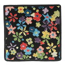 フェイラー FEILER レインボー ブラッサム RAINBOW BLOSSOM 25×25cm ハンカチ ハンカチタオル ハンドタオル ハンカチーフ 黒 ブラ...