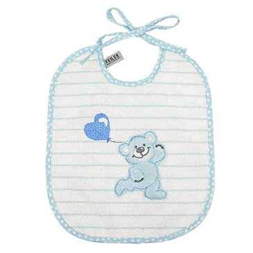 フェイラー FEILER ベビーエプロン ビブ スタイ bib sty よだれかけ ベビー キッズ スウィートハート SWEET HEART ホワイト ブルー White Blue プレゼント ブランド レディース メンズ キッズ 女性 男性 まとめ買い本物 おしゃれ カジュアル フォーマル プチギフト 50代