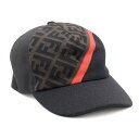 フェンディ FENDI 帽子 FXQ768 AEVF F1DPC FFロゴ マルチカラーキャンバス ベースボールキャップ メンズ レディース ユニセックス ダー...