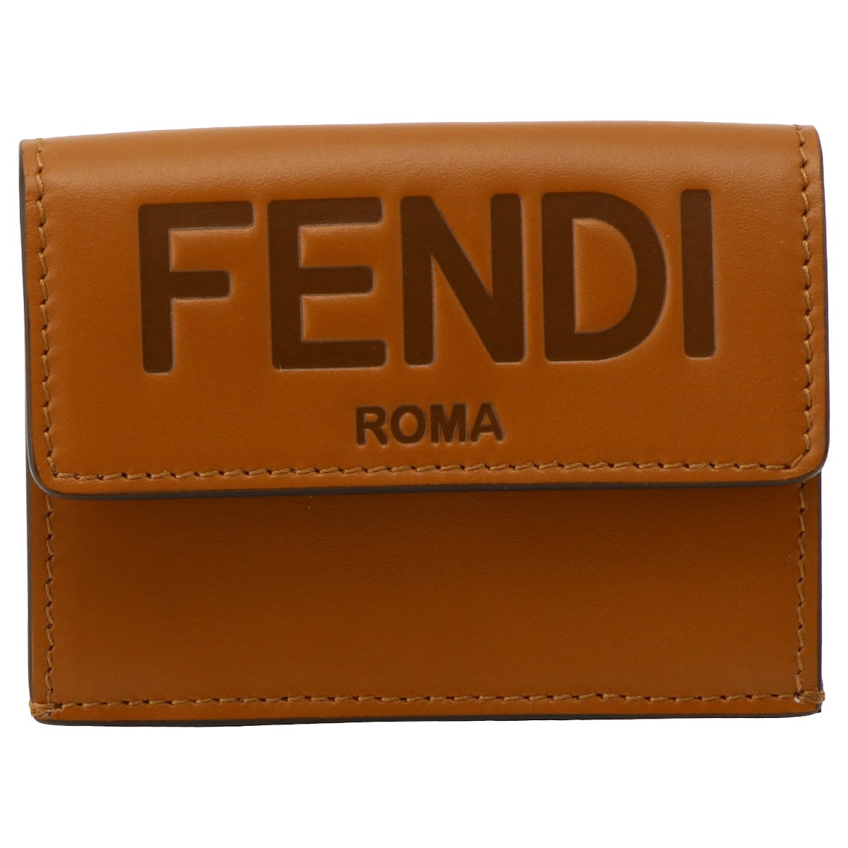 フェンディ 財布（レディース） フェンディ FENDI 財布 8M0395 AAYZ F0QVK FENDI ROMA フェンディローマ マイクロ 三つ折り財布 コンパクトウォレット CUOIO ブラウン系